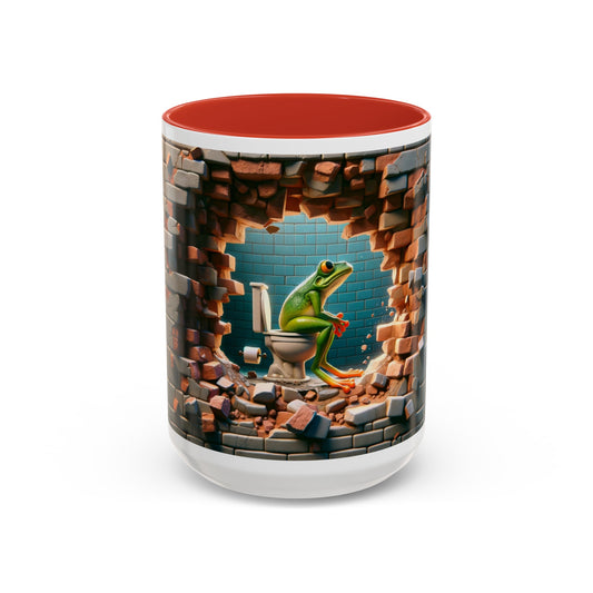 Meditating Frog Coffee Mug, 11oz