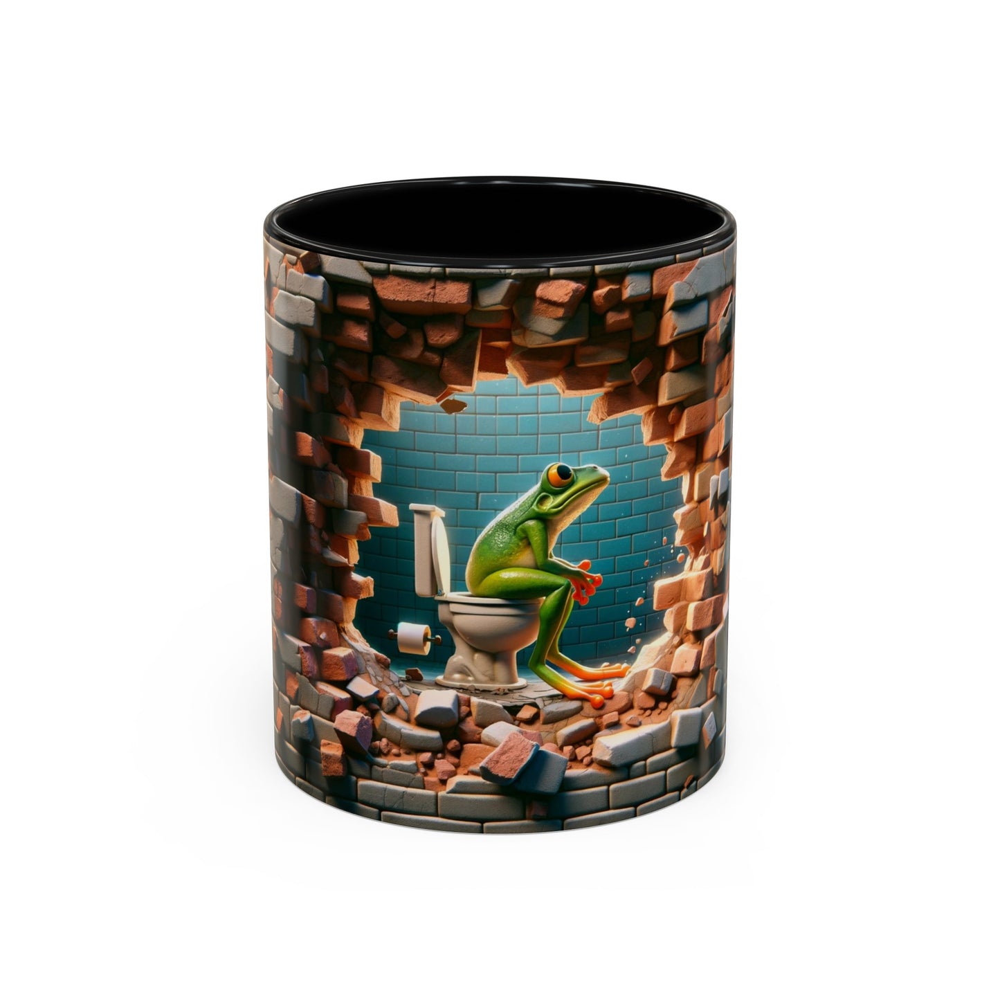 Meditating Frog Coffee Mug, 11oz
