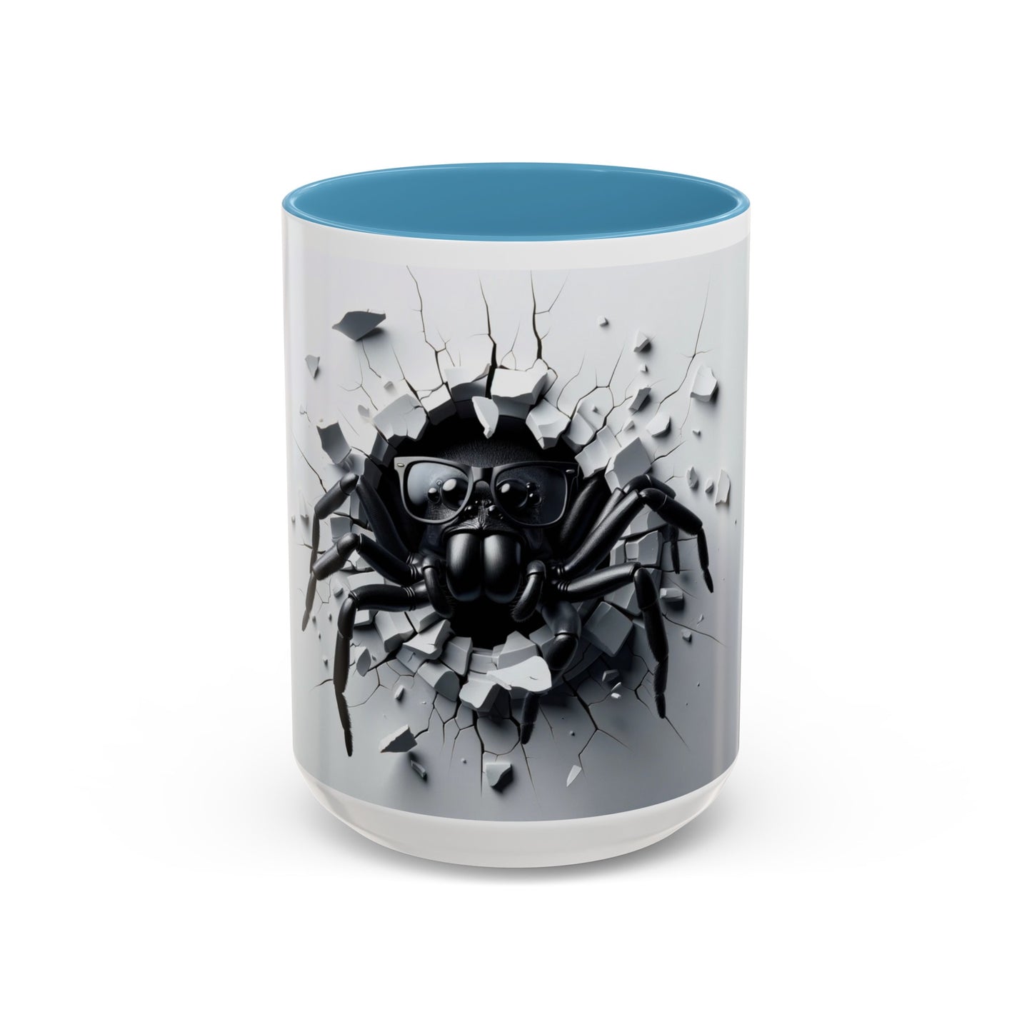 Black Spider Accent Coffee Mug, 11oz