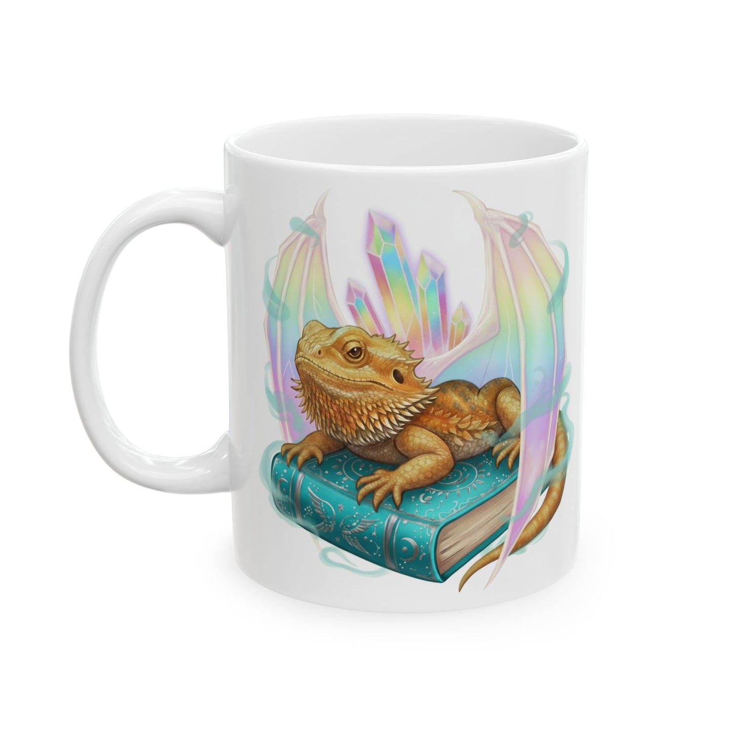 Bearded Dragon Ceramic Mug - Colorful Terrarium Art (11oz & 15oz)