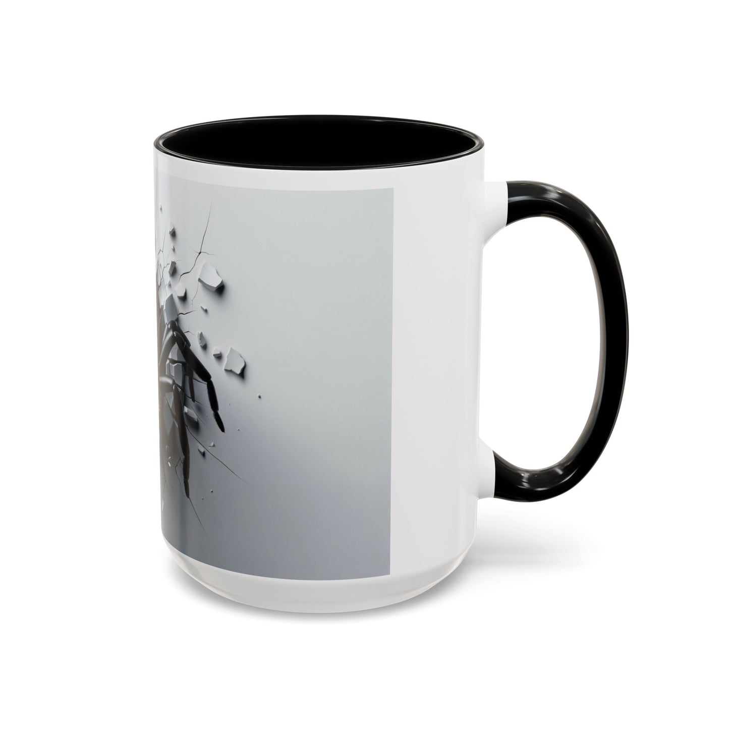 Black Spider Accent Coffee Mug, 11oz