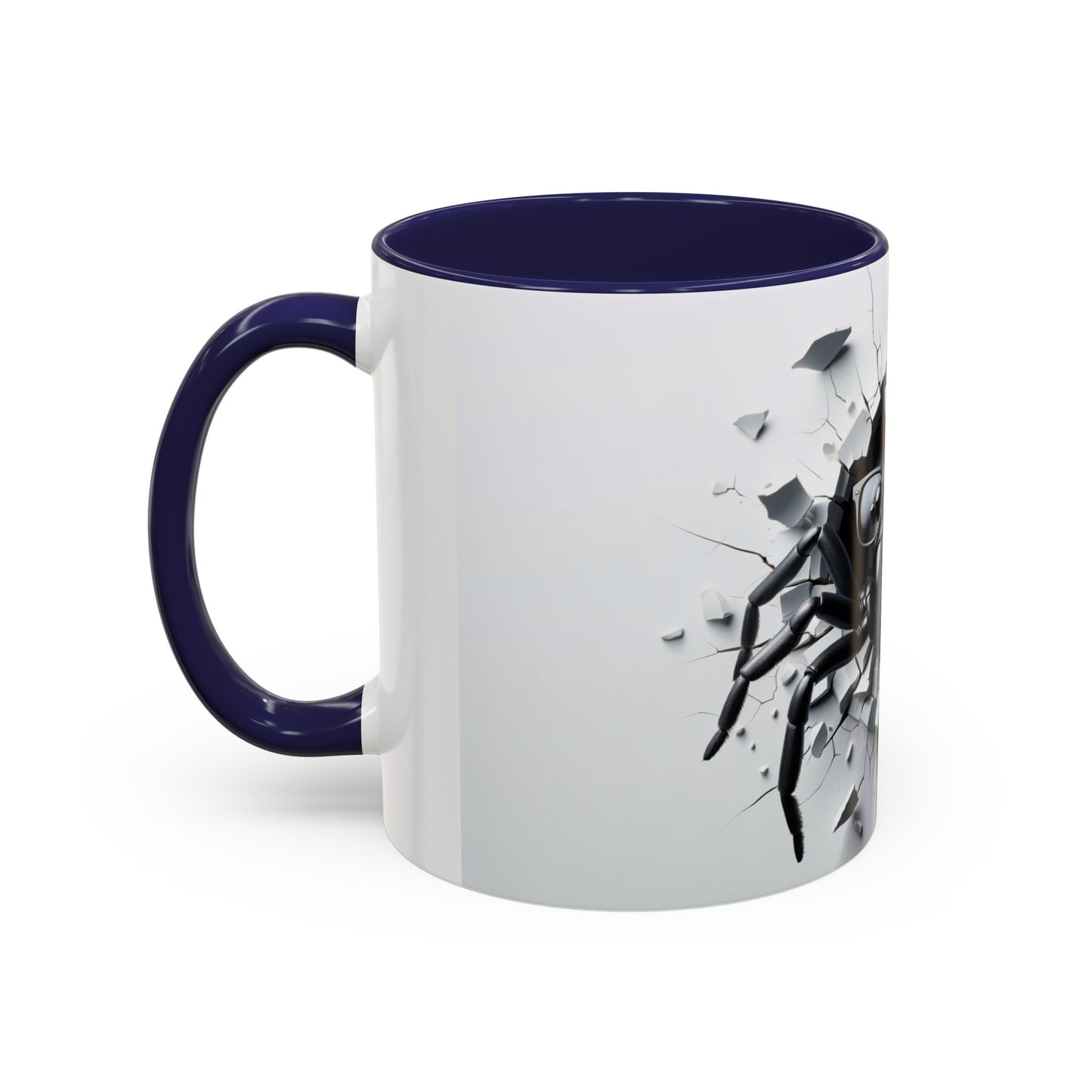 Black Spider Accent Coffee Mug, 11oz