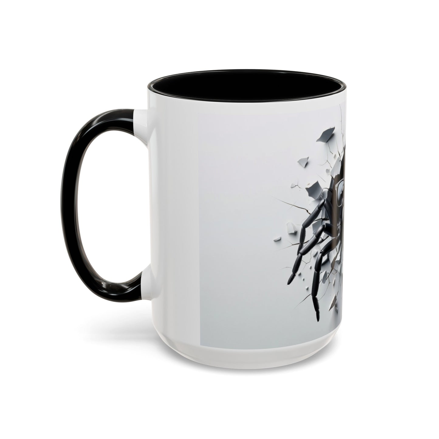 Black Spider Accent Coffee Mug, 11oz