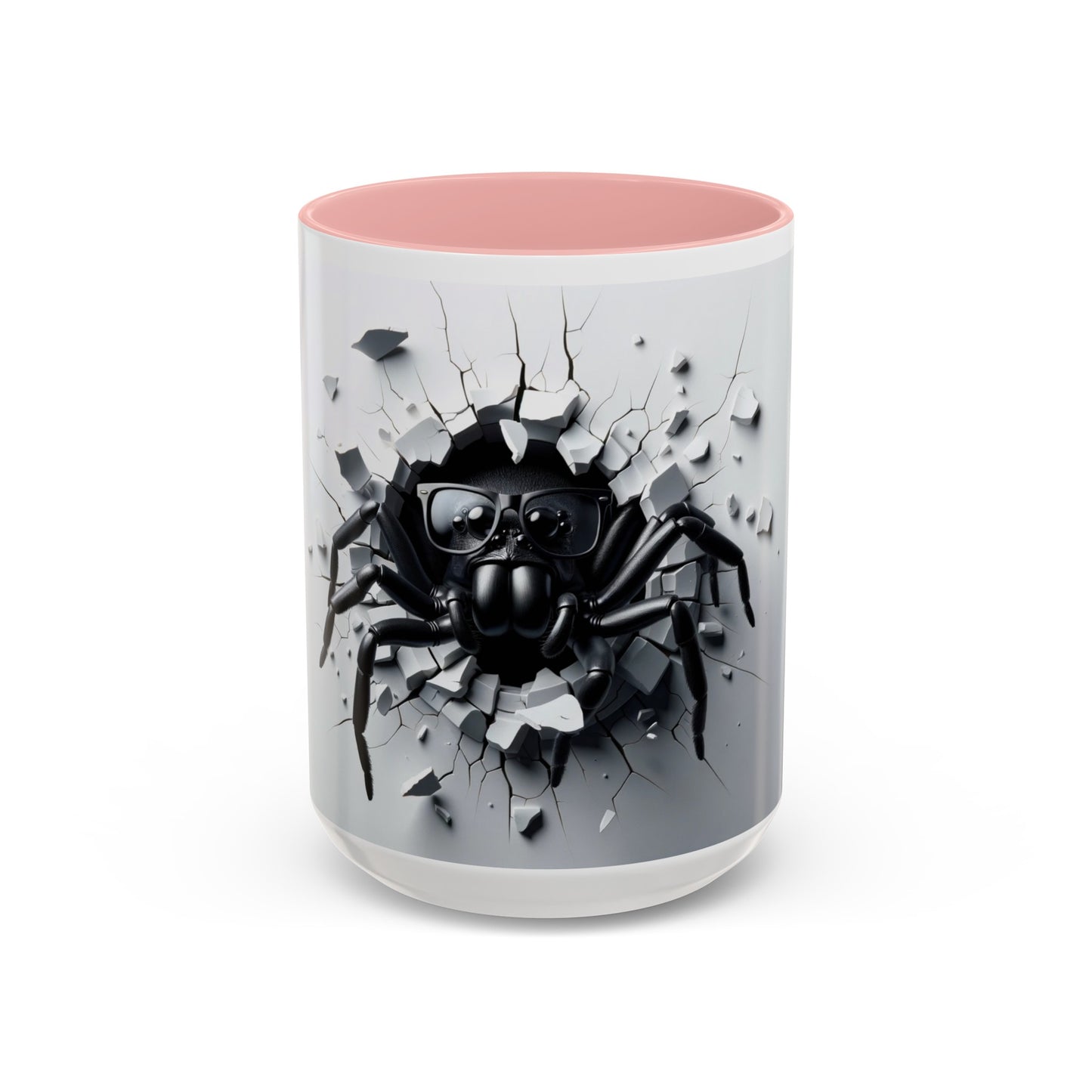 Black Spider Accent Coffee Mug, 11oz